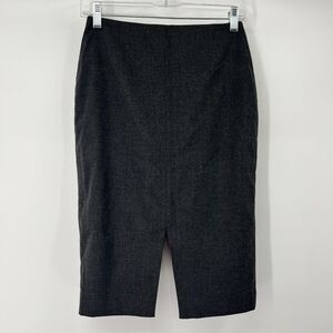 NWT Banana Republic Womens Zip Career Pencil Petite Skirt 00P Gray Lined Slit